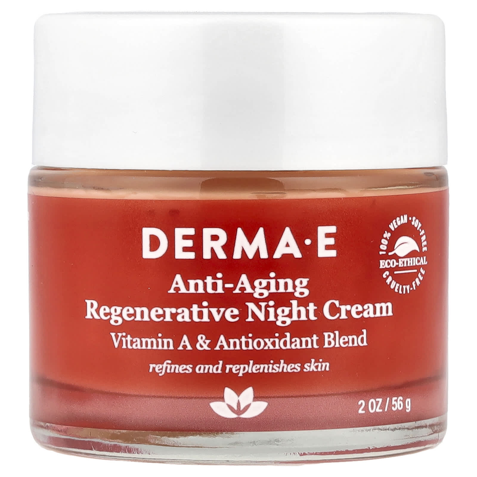 Derma E Anti-Aging Regenerative Night Cream, 2 oz (56 g) | Vegan, Cruelty-Free, Eco-Friendly - Image 1
