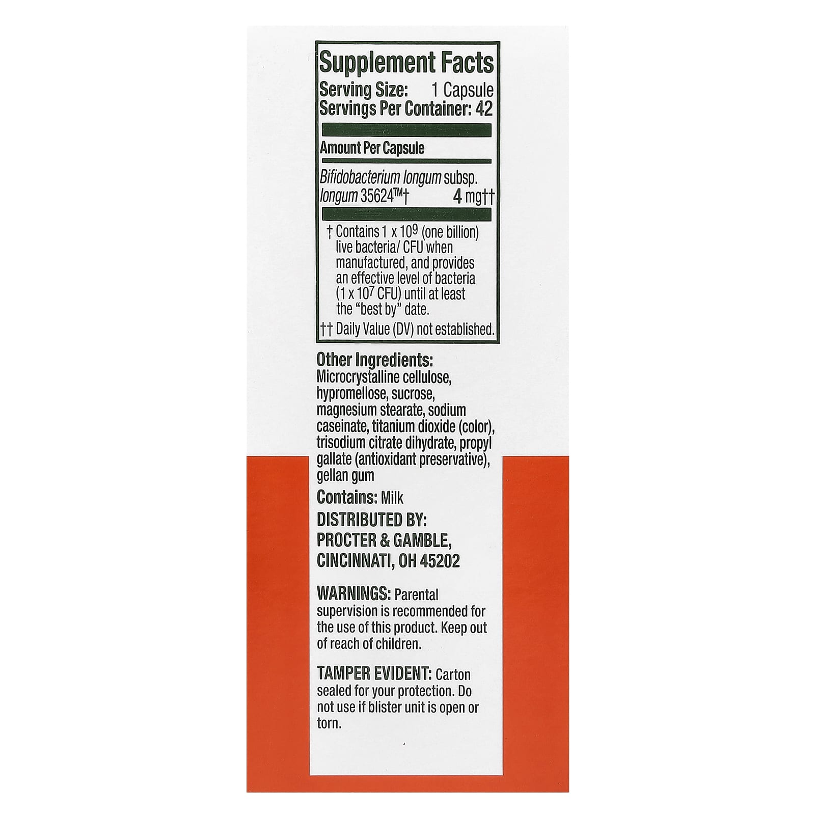 Align Probiotics 24/7 Digestive Support, Gluten Free, 42 Capsules - Image 2