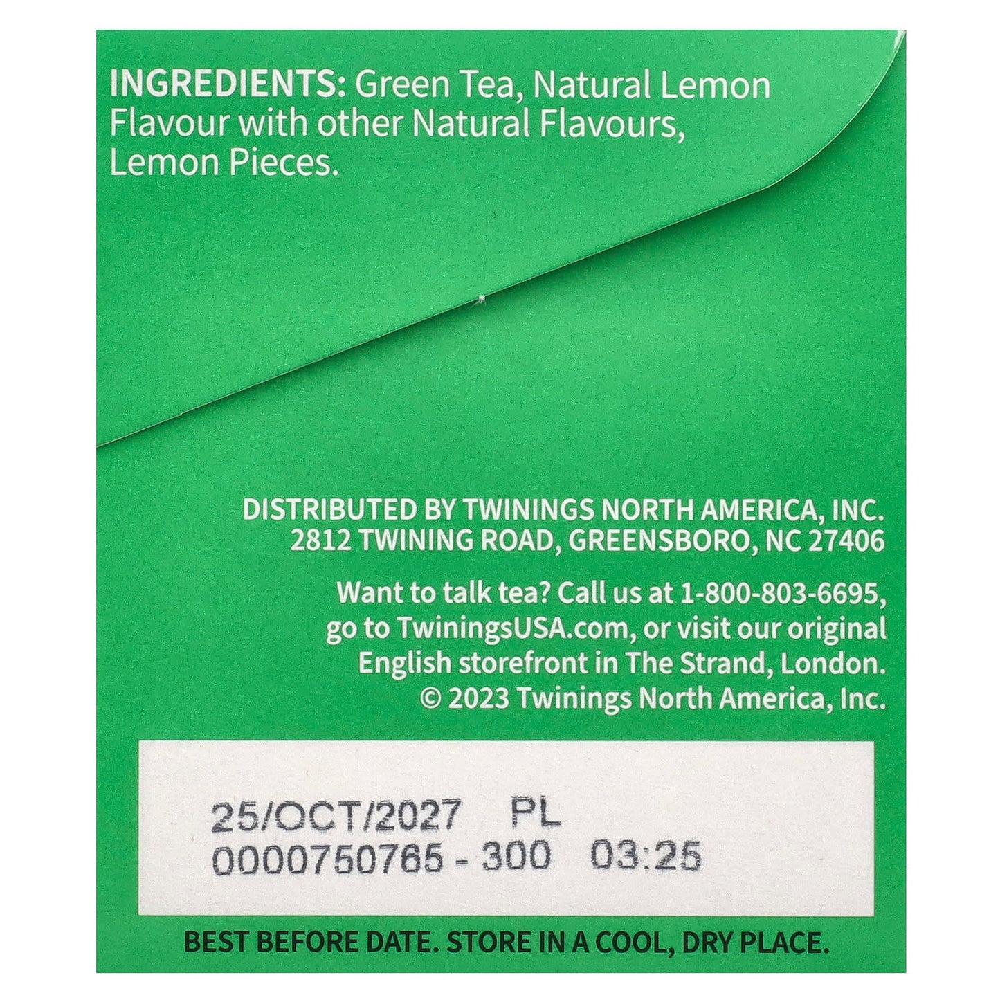 Twinings, Flavored Green Tea, Lemon, 20 Tea Bags, 1.41 oz (40 g) - Image 2