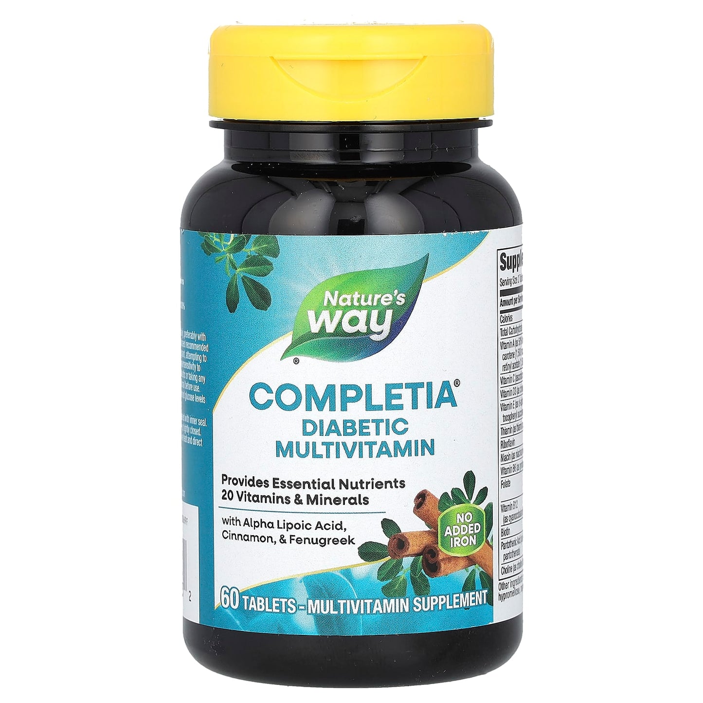 Nature's Way, Completia, Diabetic Multivitamin, 60 Tablets - Image 1