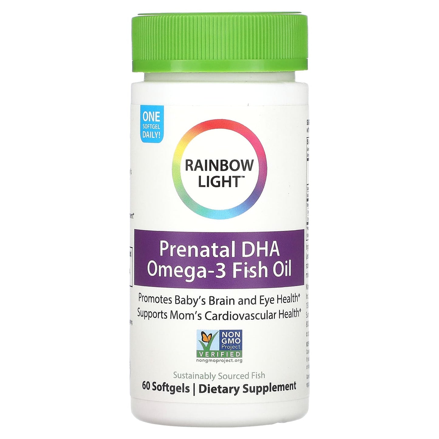 Rainbow Light, Prenatal DHA, Omega-3 Fish Oil, 60 Softgels - Image 1
