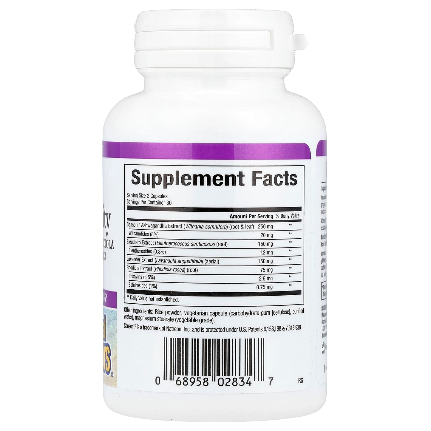Natural Factors, Stress-Relax®, Adrenal Serenity, 60 Vegetarian Capsules - Image 2