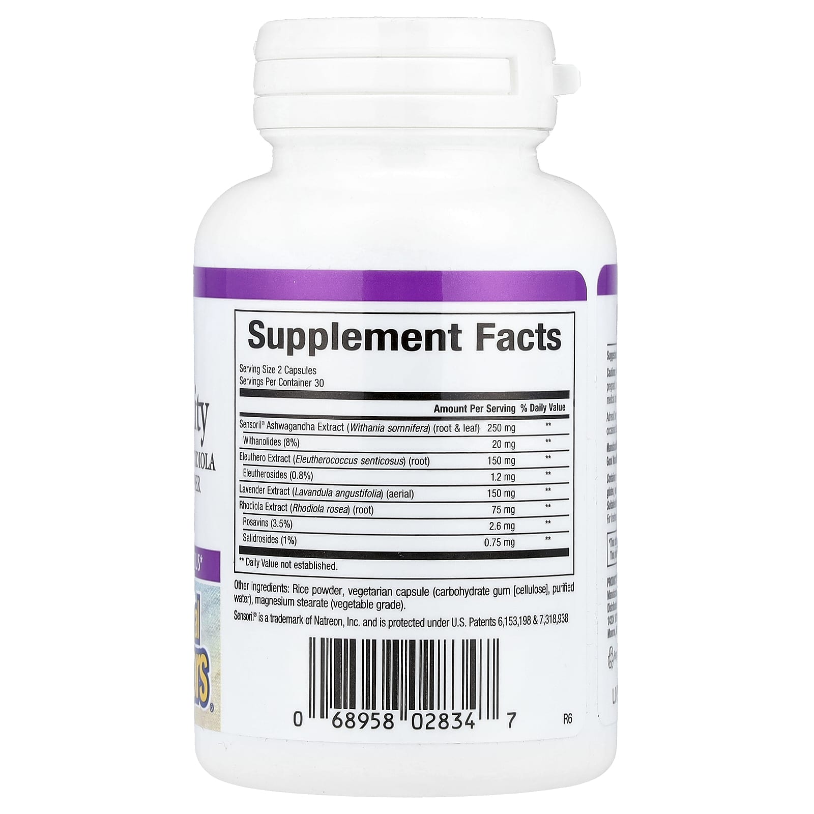 Natural Factors, Stress-Relax®, Adrenal Serenity, 60 Vegetarian Capsules - Image 2