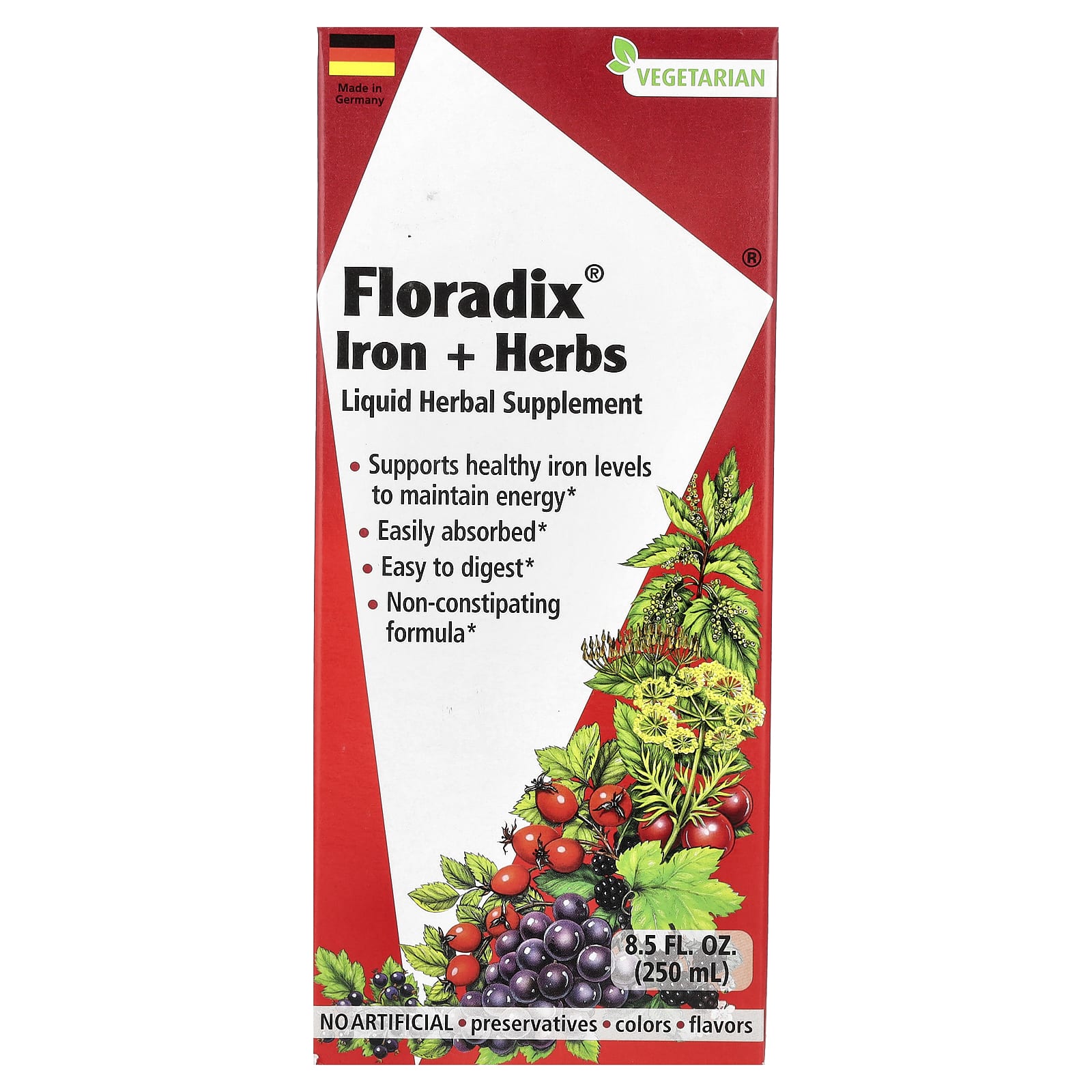 Natural Liquid Iron Supplement with Herbs | Floradix - Image 1