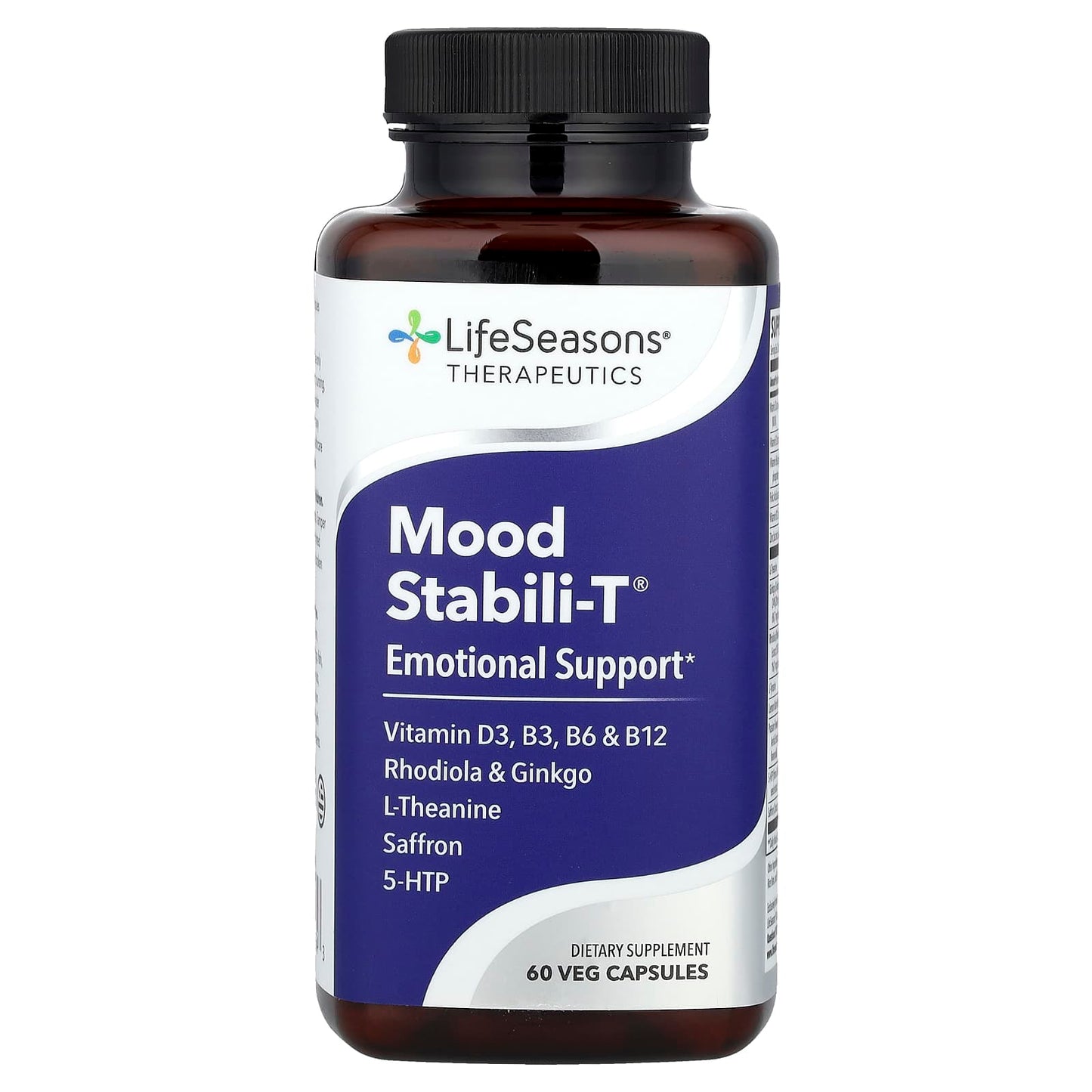 LifeSeasons, Mood Stabili-T®, Emotional Support, 60 Veg Capsules - Image 1