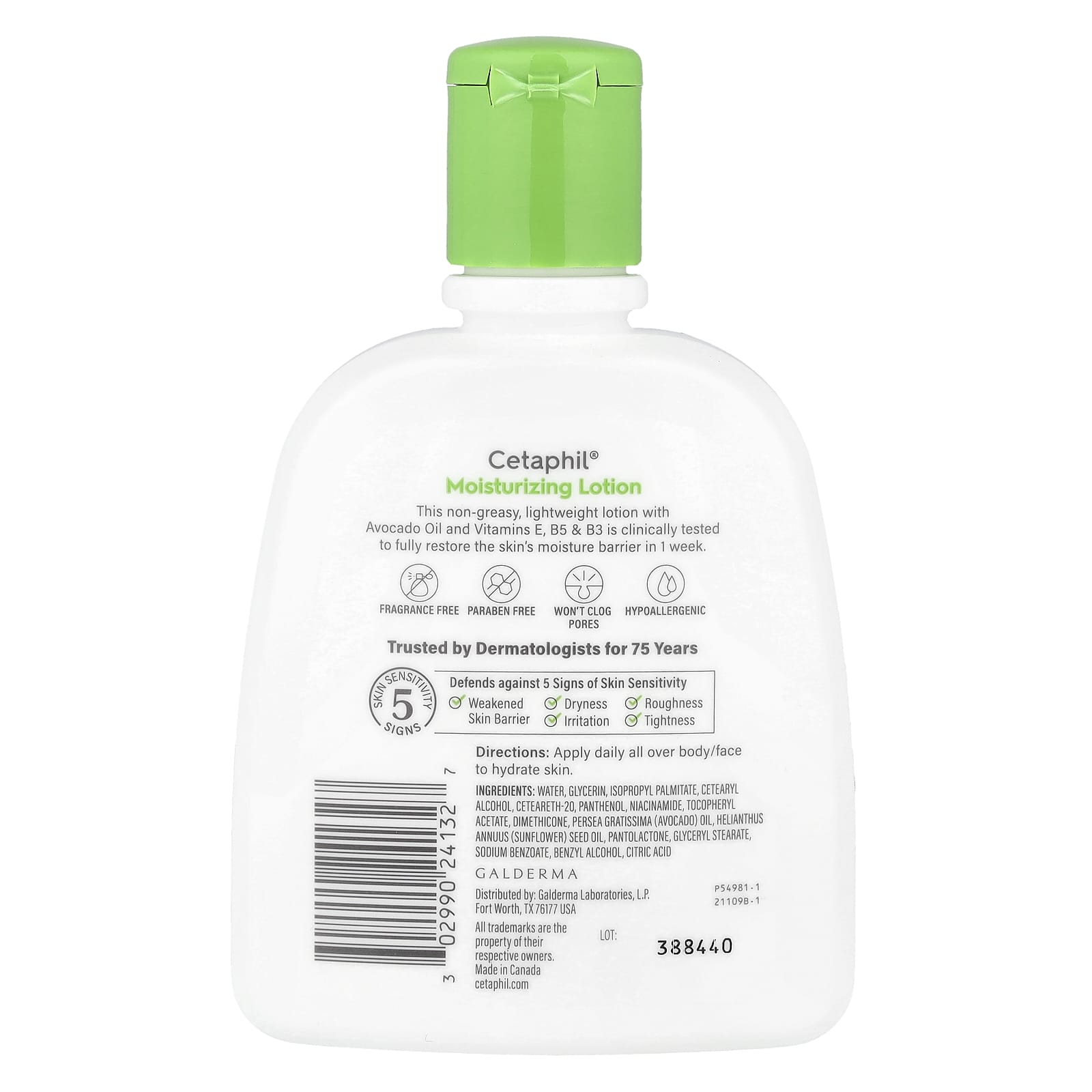 Cetaphil Moisturizing Lotion for Sensitive Skin, 8 fl oz - Image 2