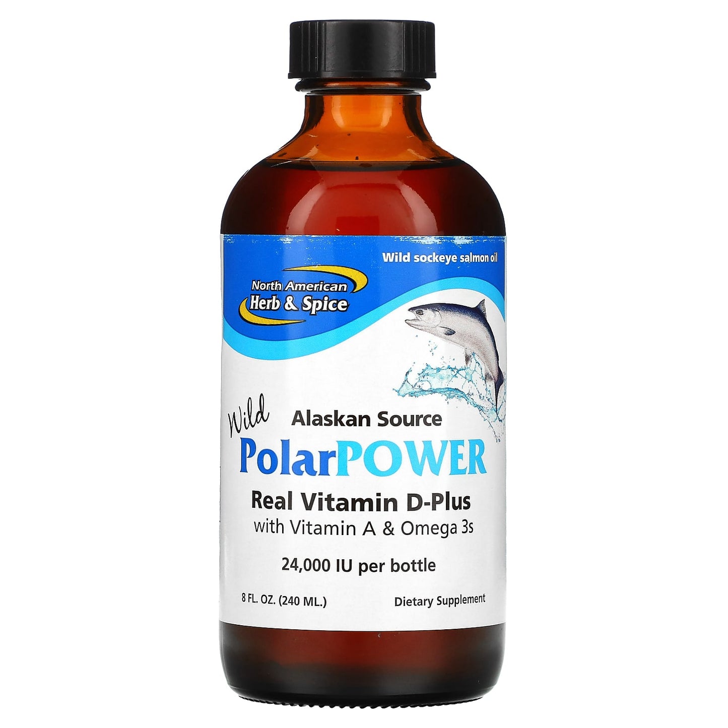 North American Herb & Spice, Alaskan Source Wild PolarPower, With Vitamin A & Omega 3s, 8 fl oz (240 ml) - Image 1