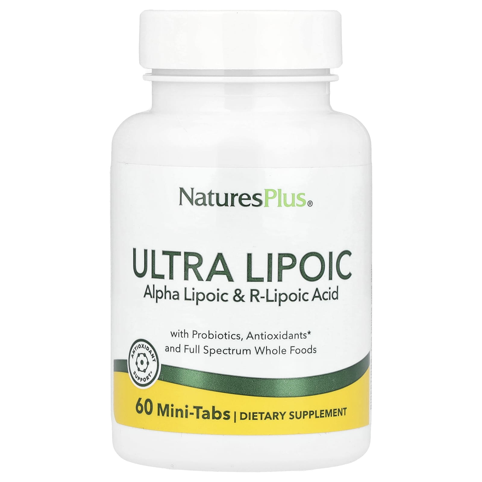 NaturesPlus, Ultra Lipoic, 60 Mini-Tabs - Image 1