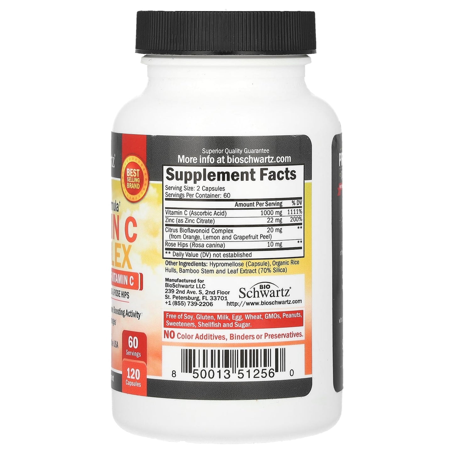 Boost Immune Health with BioSchwartz Vitamin C Complex - 120 Capsules - Image 2