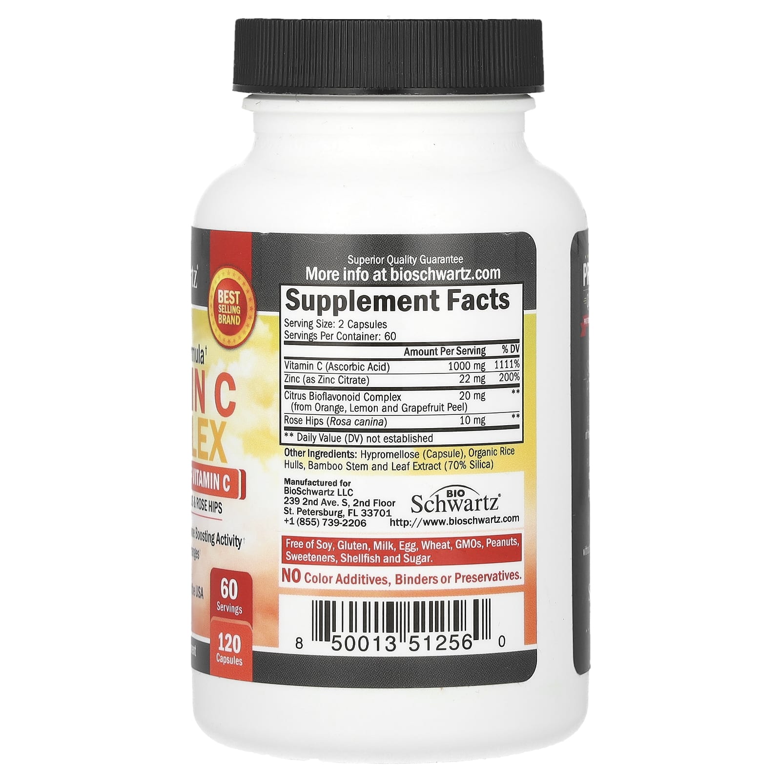 Boost Immune Health with BioSchwartz Vitamin C Complex - 120 Capsules - Image 2