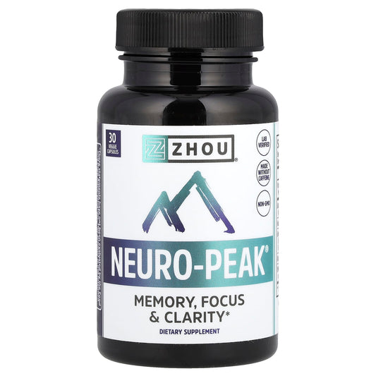 Zhou Nutrition, Neuro-Peak®, 30 Veggie Capsules - Image 1