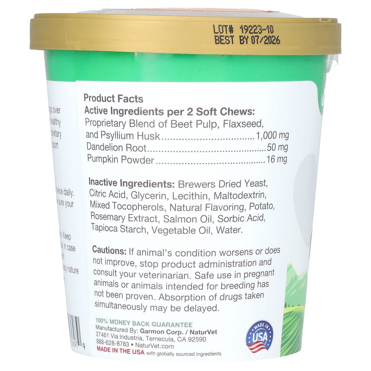 NaturVet, No Scoot, Anal Gland Support + Pumpkin, For Dogs, 60 Soft Chews, 6.3 oz (180 g) - Image 2