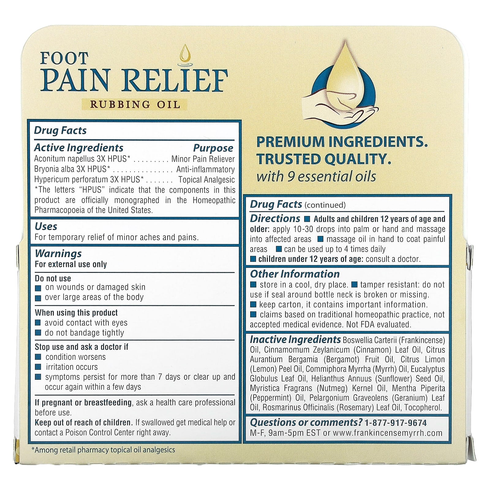 Frankincense & Myrrh Foot Pain Relief Oil for Fast, Natural Relief - Image 2