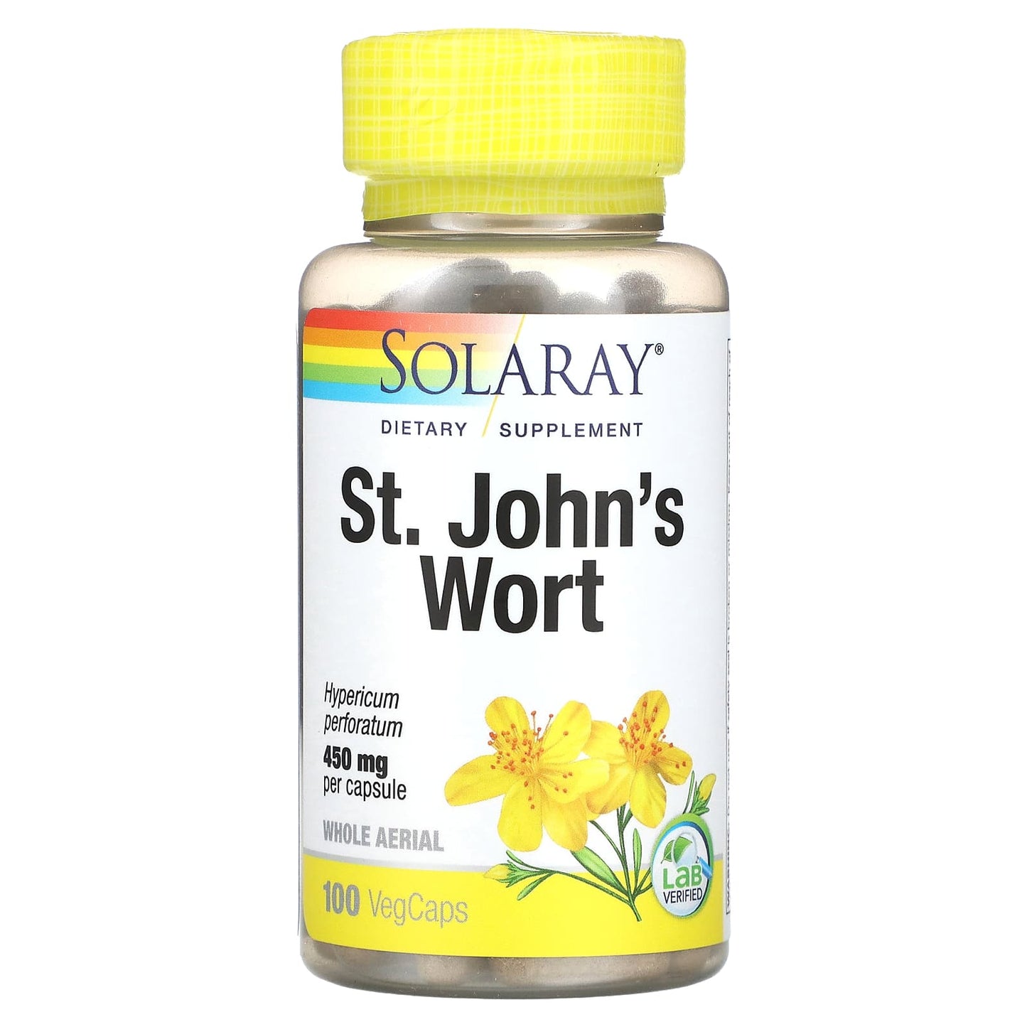 Solaray, St. John's Wort, 450 mg, 100 VegCaps - Image 1