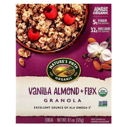 Nature's Path, Organic Vanilla Almond + Flax Granola Cereal, 11.5 oz (325 g) - Image 1