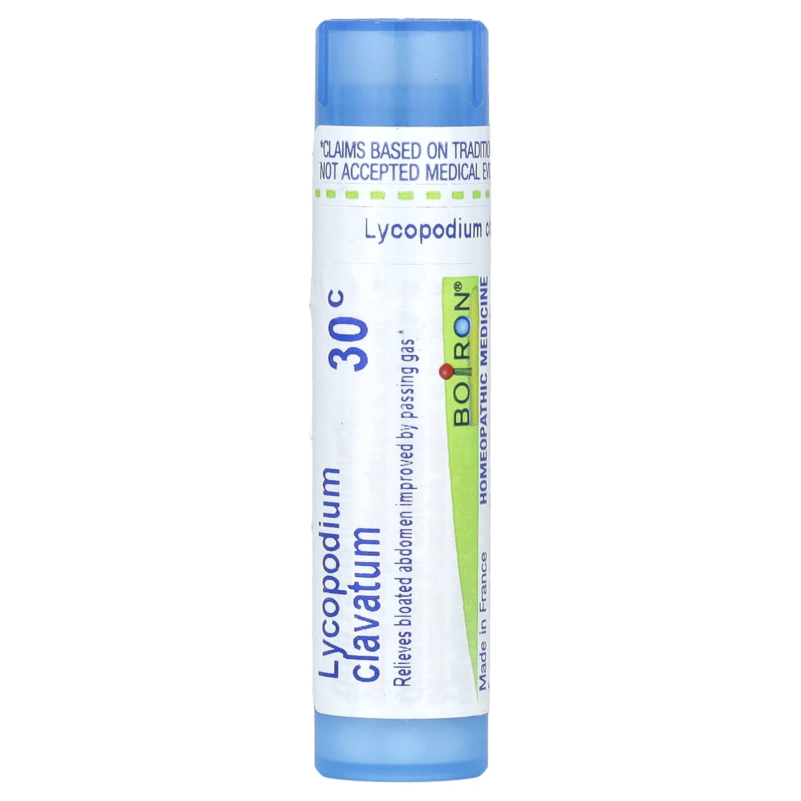 Boiron Lycopodium Clavatum 30C, Natural Bloating Relief, 80 Pellets - Image 1