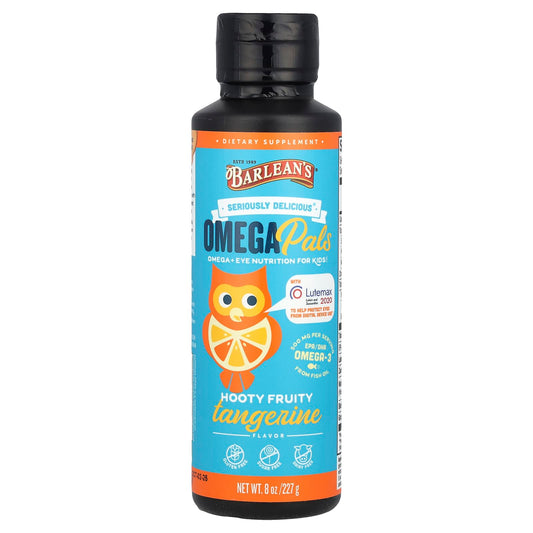Barlean's Omega Pals Hooty Fruity Tangerine for Kids - 8 oz (227g) - Image 1
