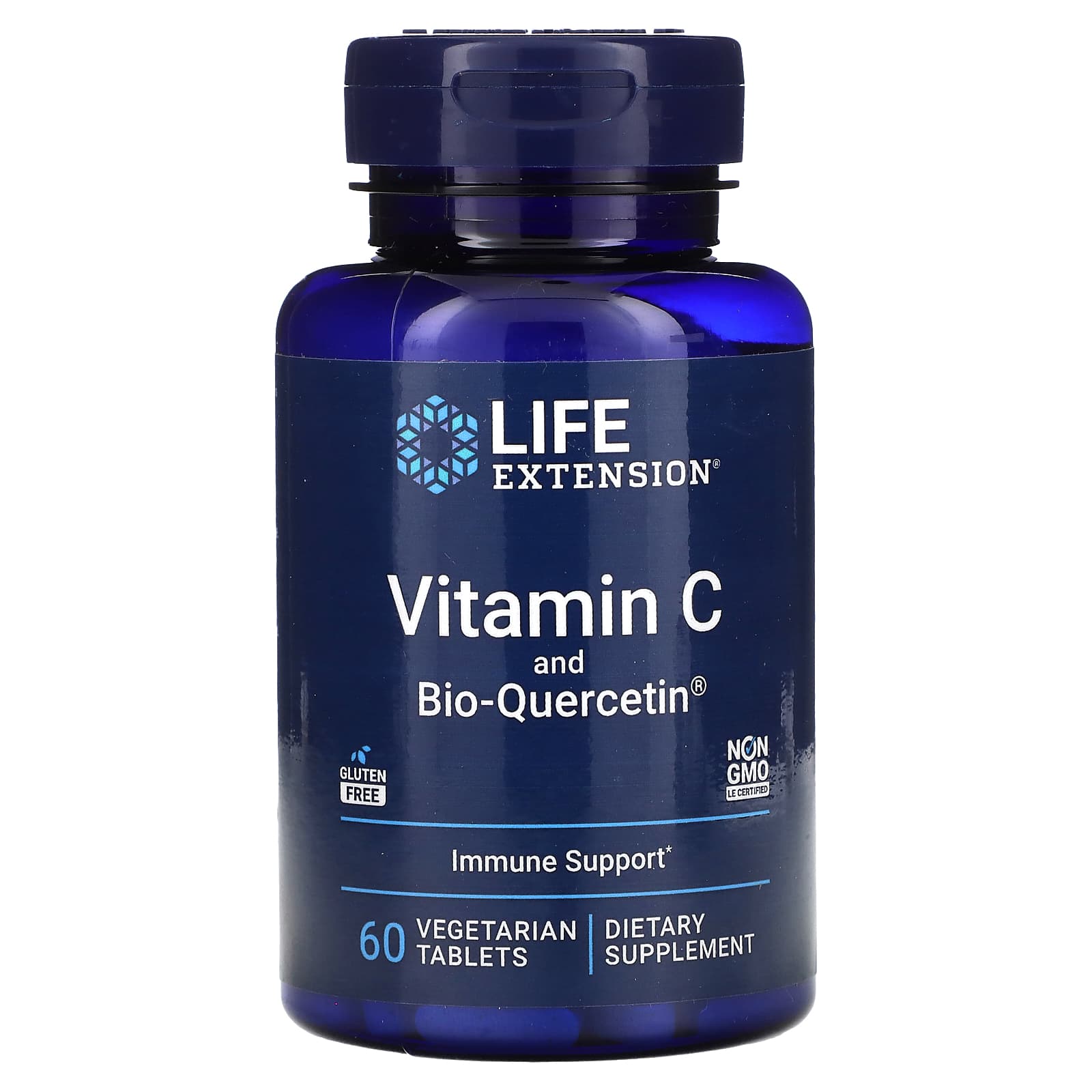 Life Extension, Vitamin C and Bio-Quercetin, 60 Vegetarian Tablets - Image 1