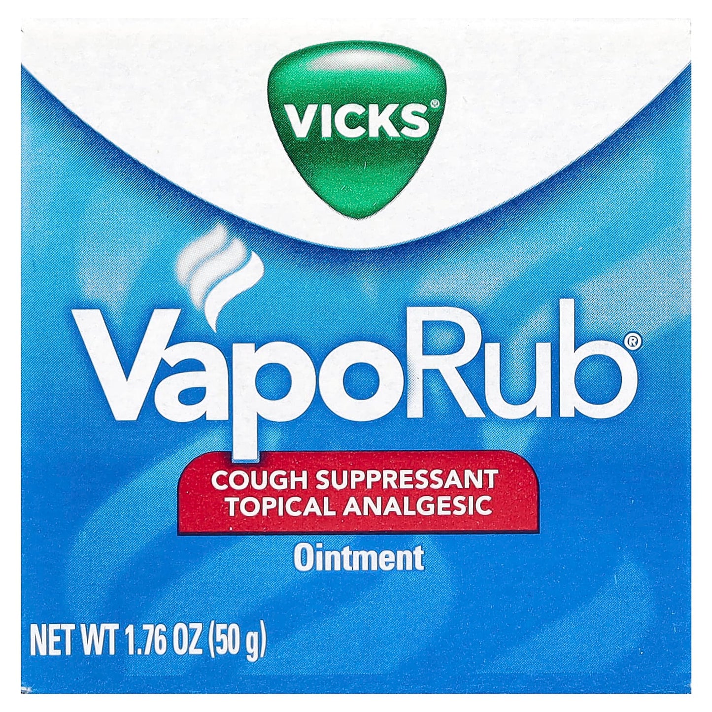 Vicks, VapoRub®, Cough Suppressant Topical Analgesic Ointment, 1.76 oz (50 g) - Image 2