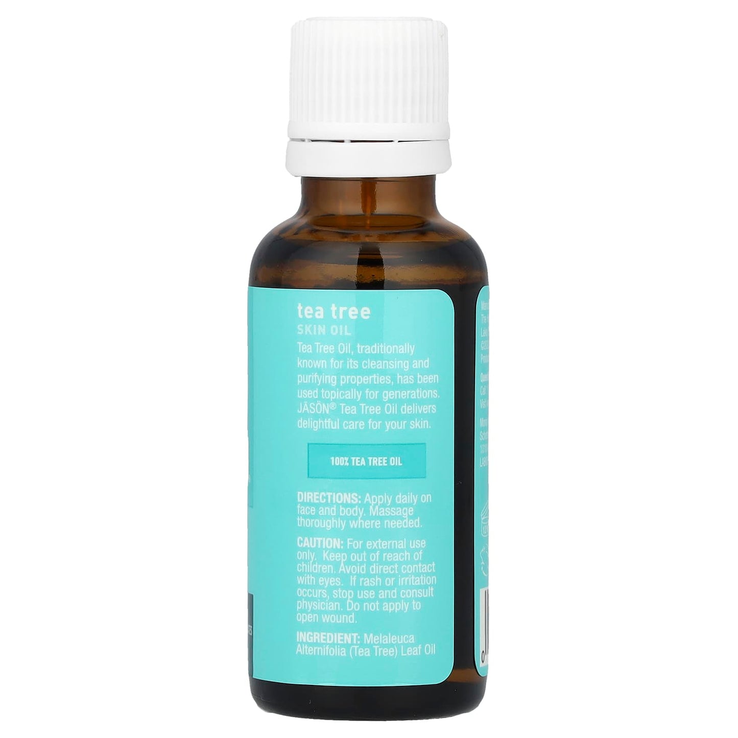 Jason Natural Tea Tree Skin Oil, 1 fl oz (30 ml) - Natural Skincare - Image 2
