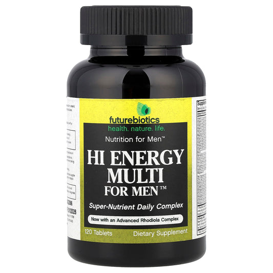 FutureBiotics Hi Energy Multi for Men, Advanced Rhodiola Complex, 120 Tablets - Image 1