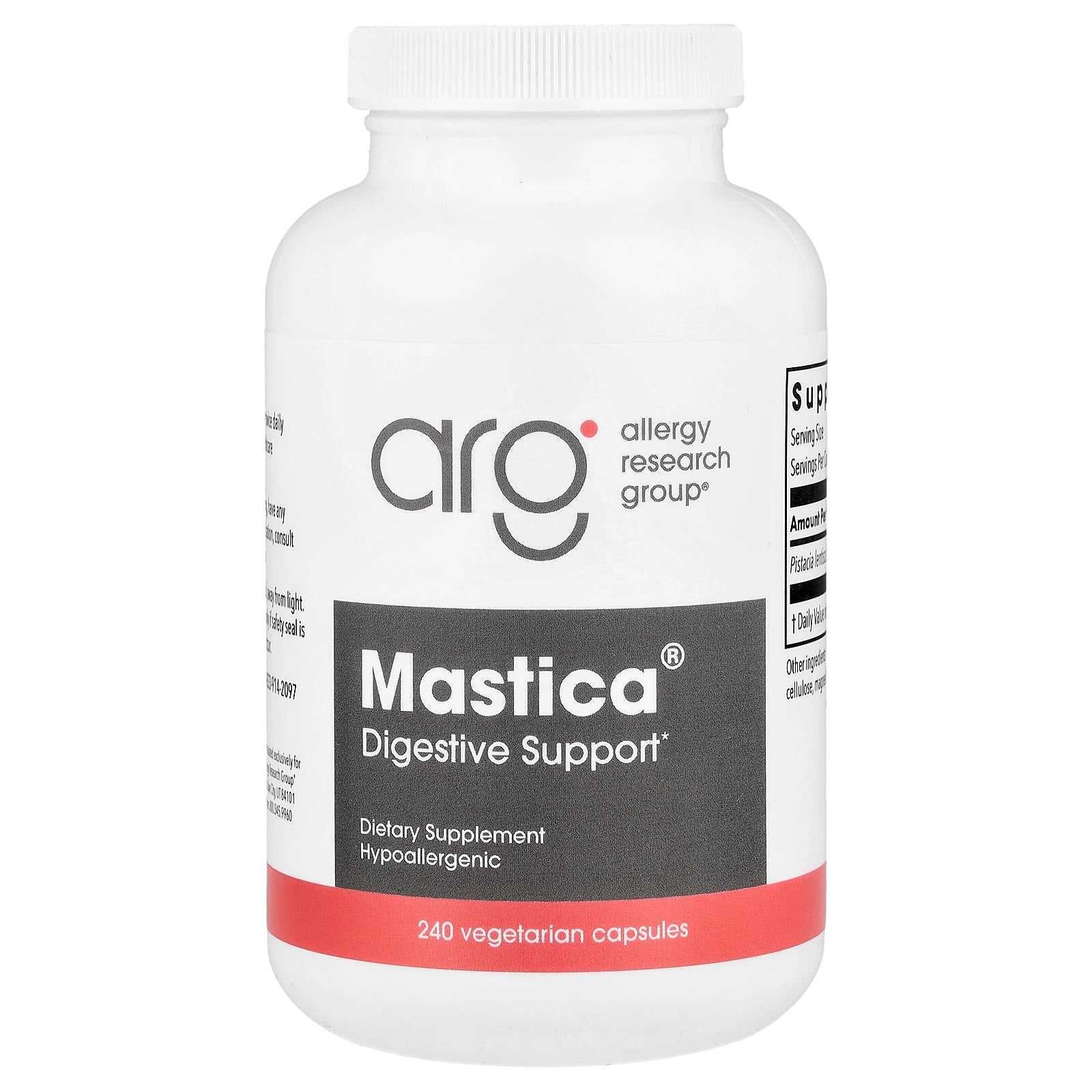 Allergy Research Group Mastica Digestive Support 240 Capsules - Image 1