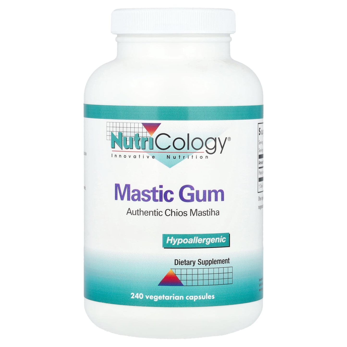 Nutricology, Mastic Gum, 240 Vegetarian Capsules (0.5 g Per Capsule) - Image 1