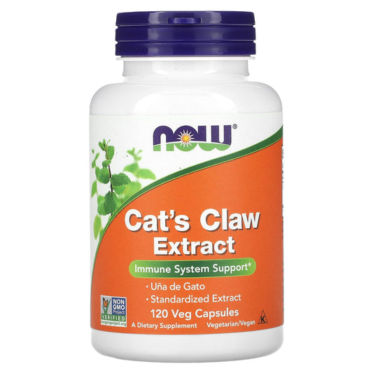 NOW Foods, Cat's Claw Extract, 120 Veg Capsules (334 mg per Capsule) - Image 1