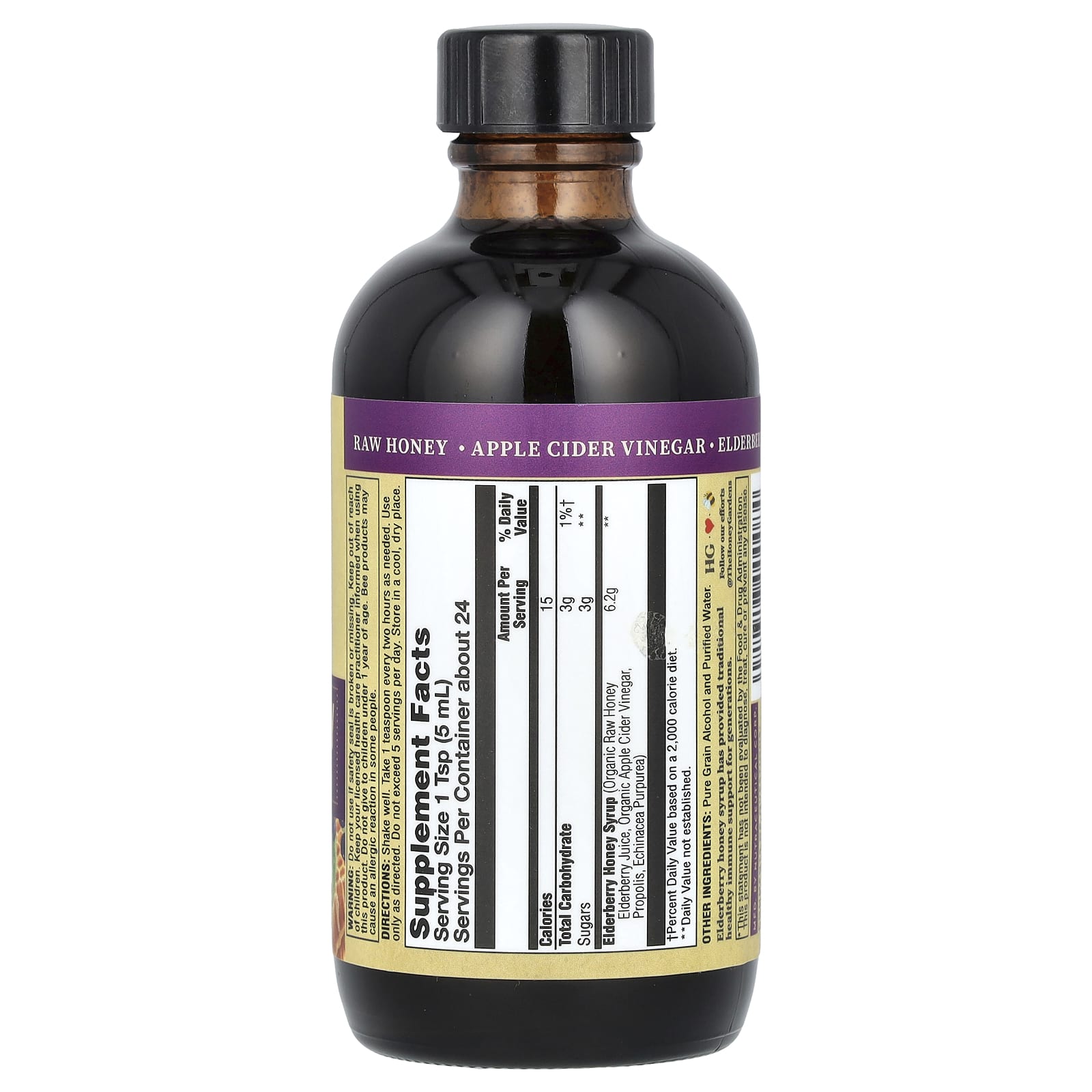 Zand, Immune Syrup, Elderberry & Honey, 4 fl oz (120 ml) - Image 2