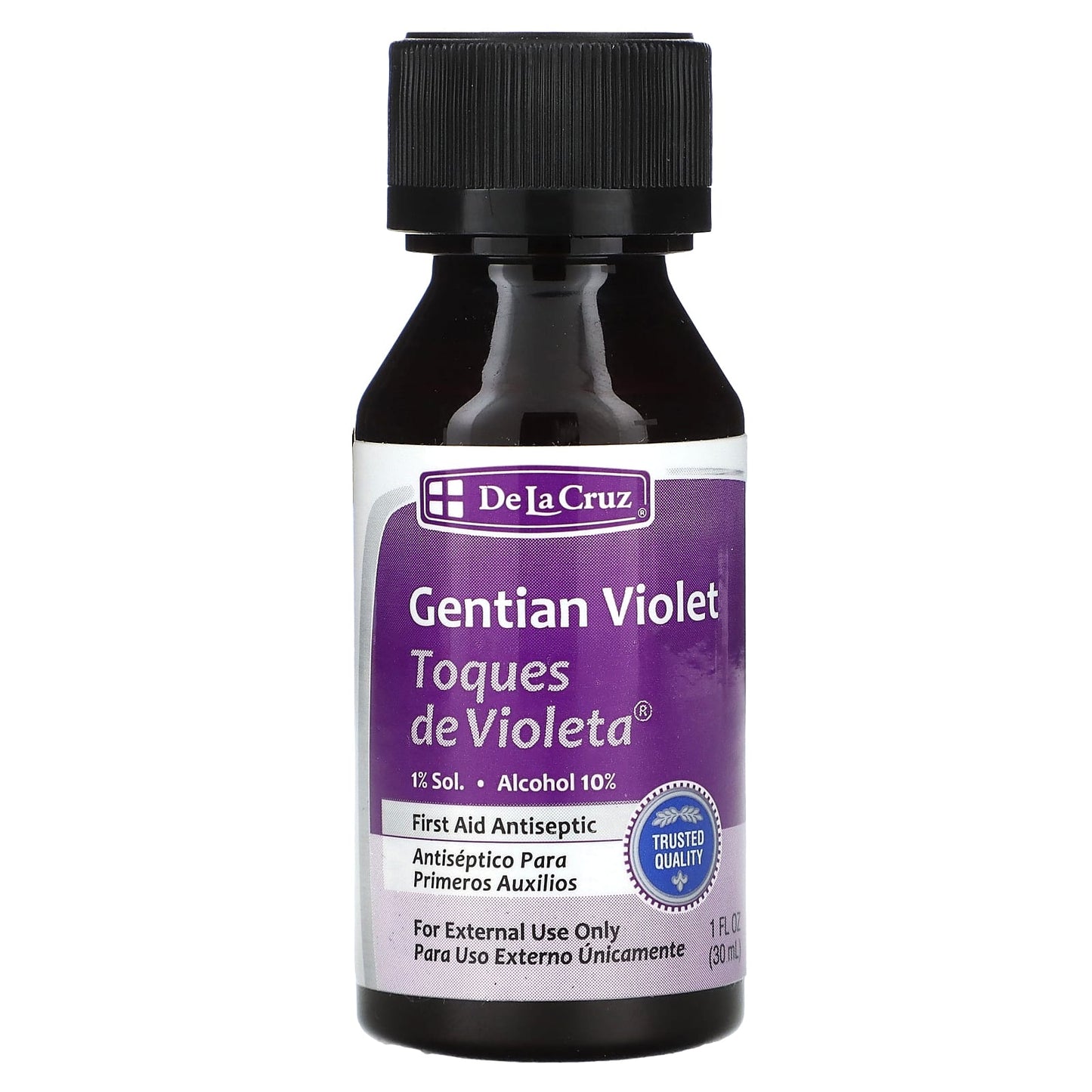 De La Cruz Gentian Violet Antiseptic for Minor Cuts & Scrapes (1 fl oz) - Image 1