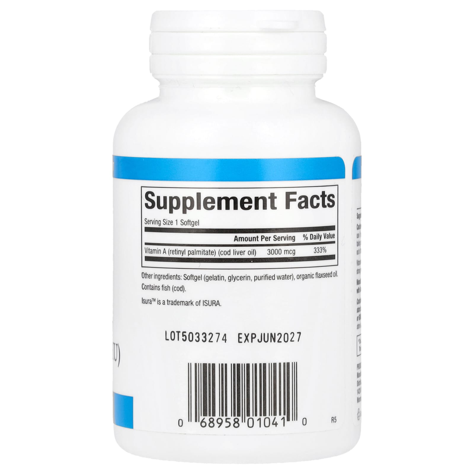Natural Factors, Vitamin A, 3,000 mcg (10,000 IU), 180 Softgels - Image 2