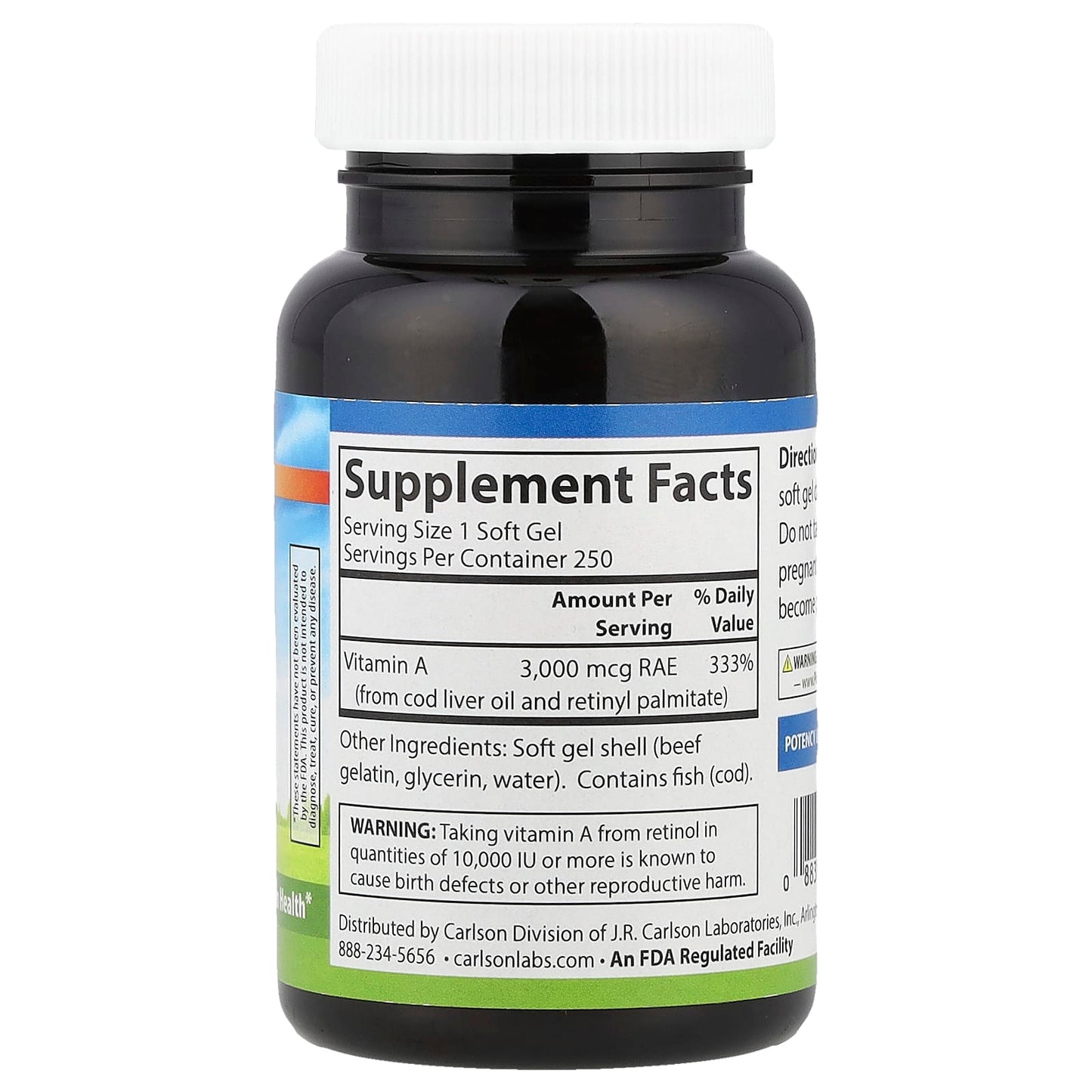 Carlson Vitamin A 3000 mcg for Healthy Vision and Skin - Image 2
