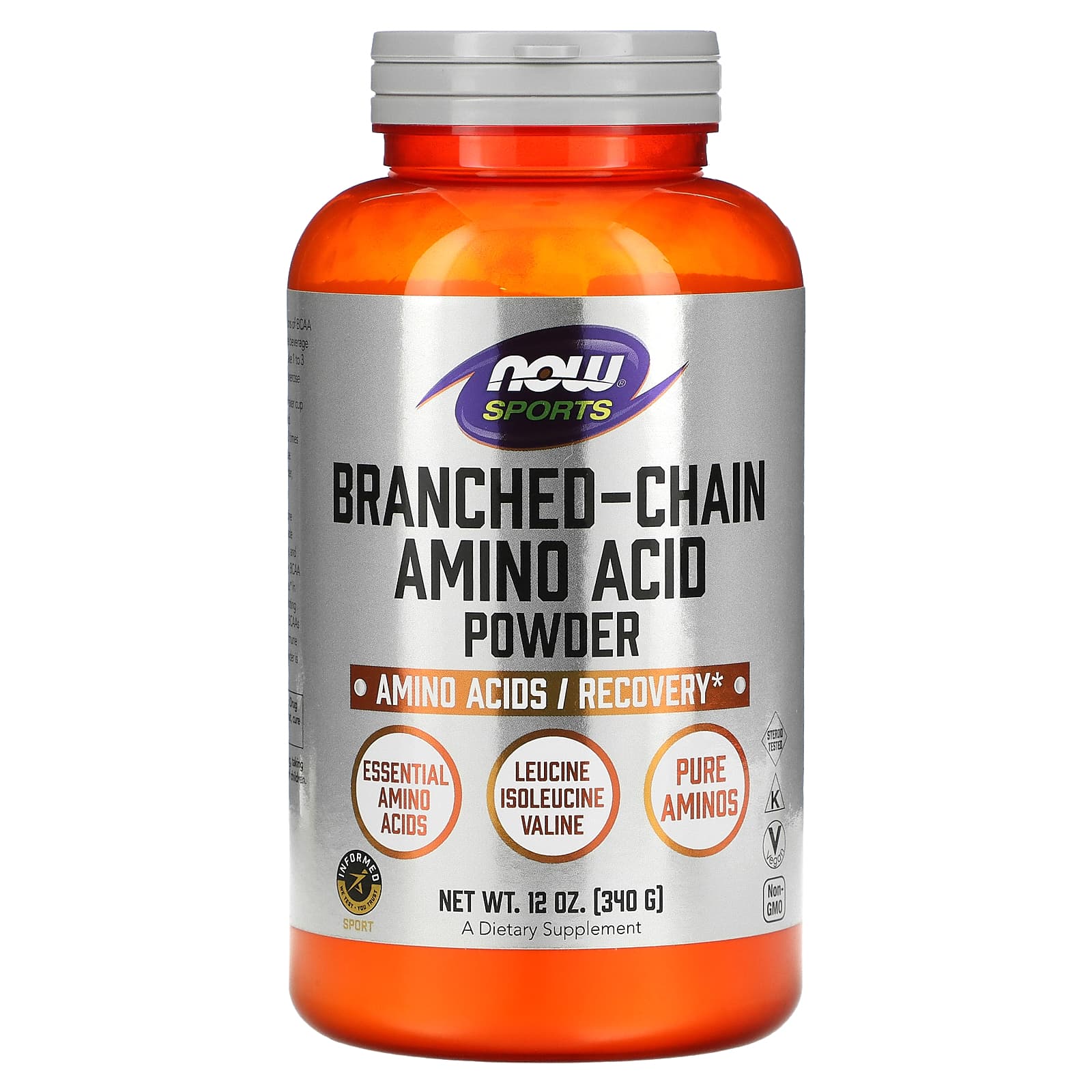 NOW Foods, Sports, Branched-Chain Amino Acid Powder, 12 oz (340 g) - Image 1