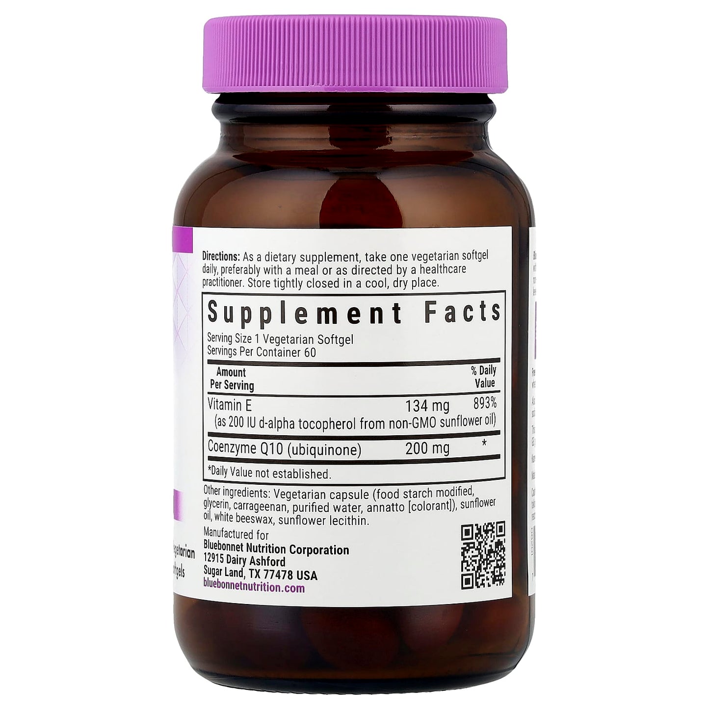Bluebonnet CoQ10 200mg, 60 Softgels for Energy & Heart Health - Image 2