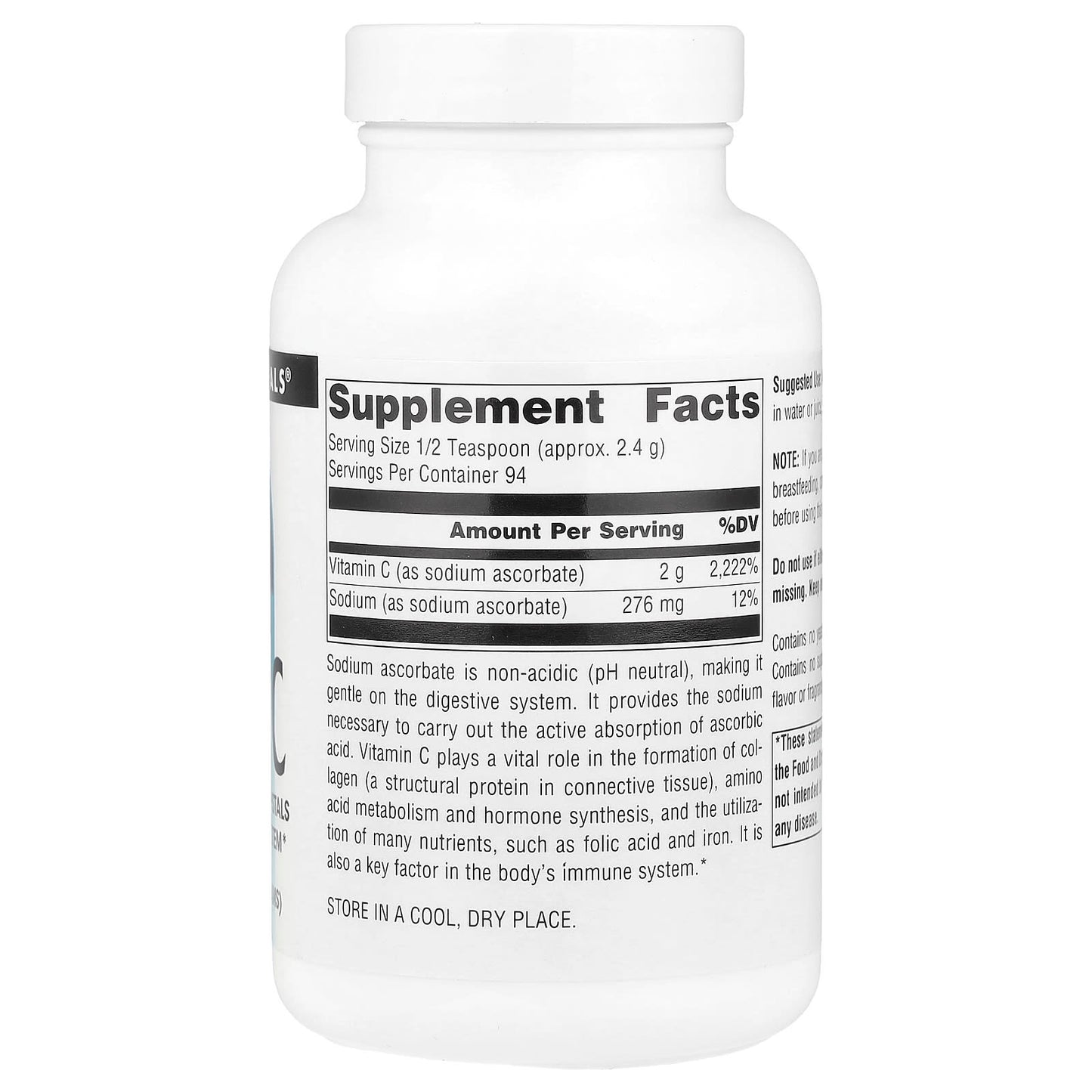 Source Naturals, Vitamin C, 8 oz (226.8 g) - Image 2