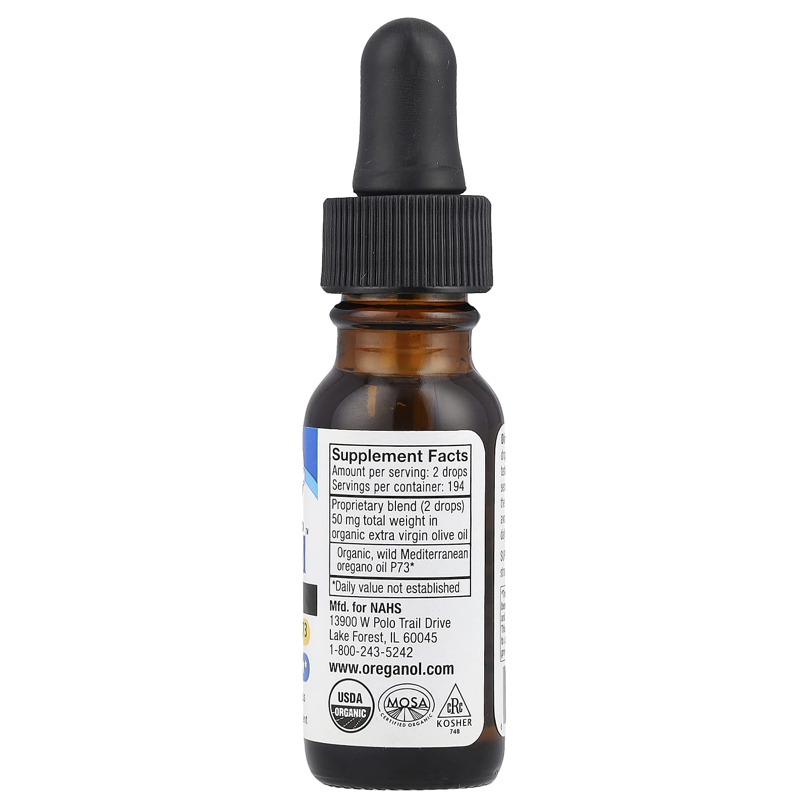 North American Herb & Spice, Oreganol™, Super Strength, 0.45 fl oz (13.5 ml) - Image 2