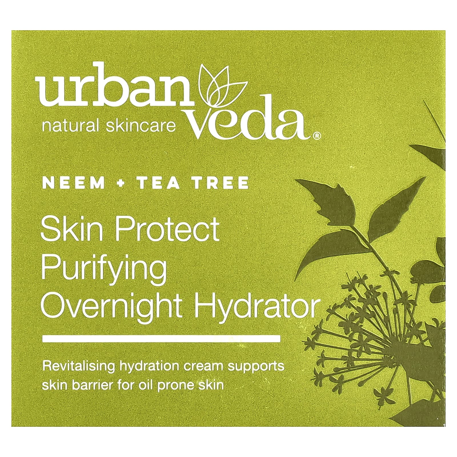 Urban Veda, Skin Protect Purifying Overnight Hydrator, Neem + Tea Tree, 1.7 fl oz (50 ml) - Image 2