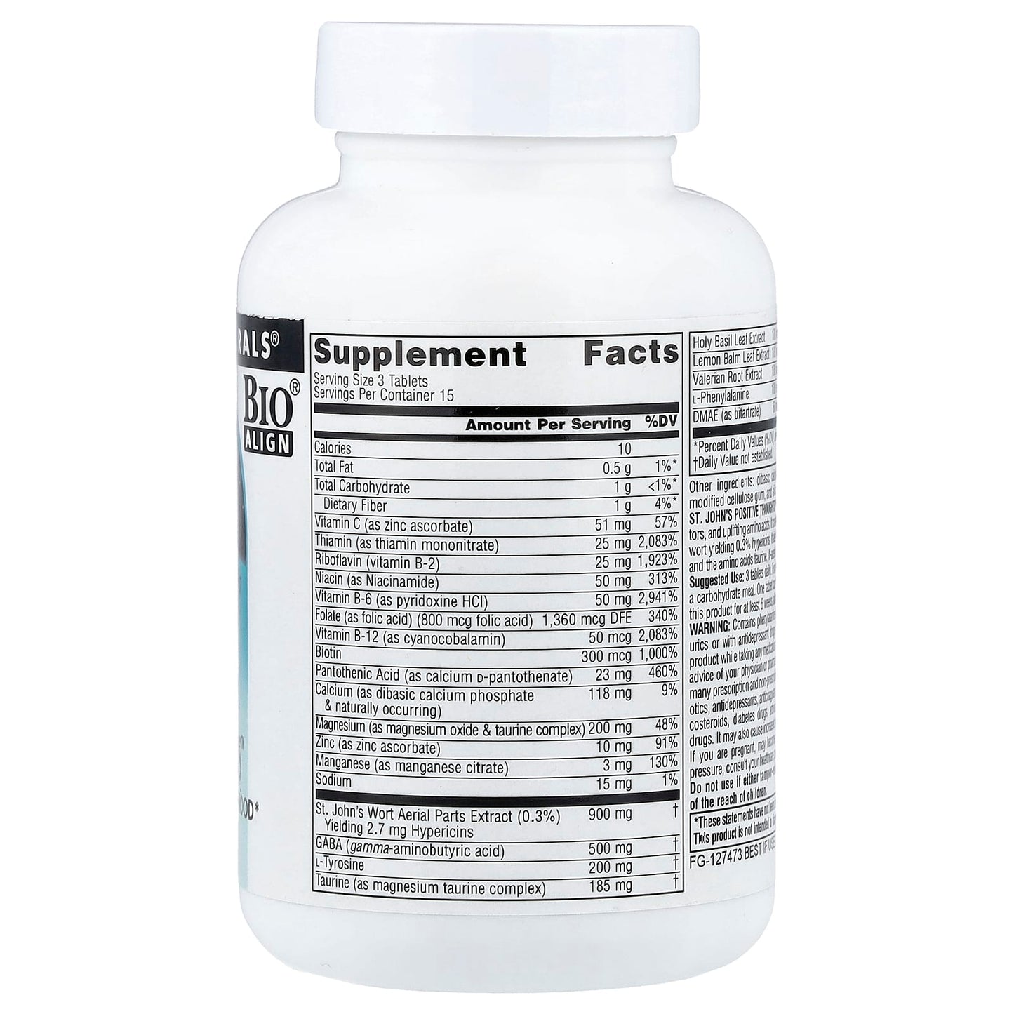 Source Naturals, St. John's Positive Thoughts™, 45 Tablets - Image 2
