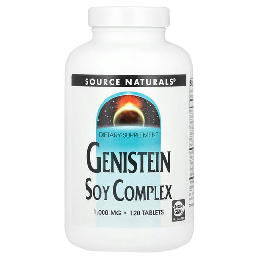 Source Naturals, Genistein Soy Complex, 120 Tablets - Image 1