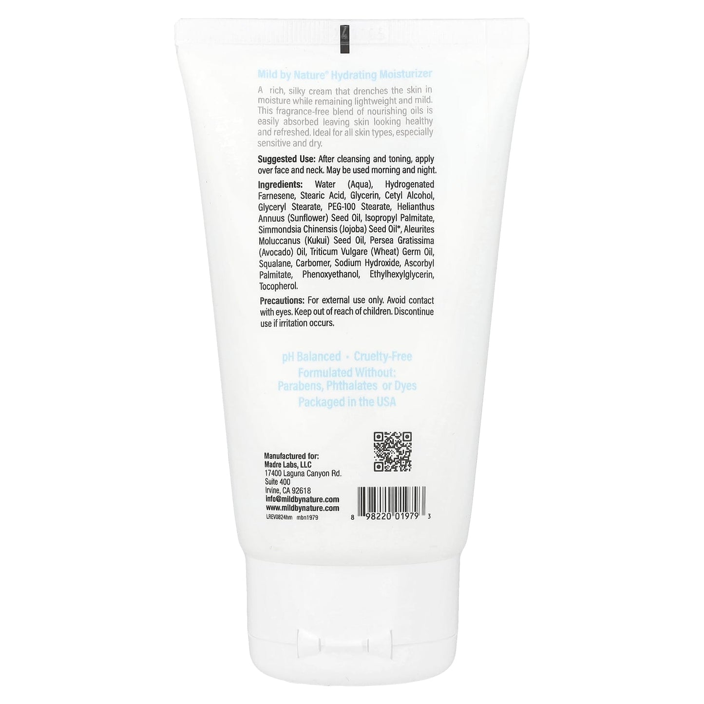 Natural Hydration for All Skin Types | Mild By Nature 4.5 fl oz - Image 2