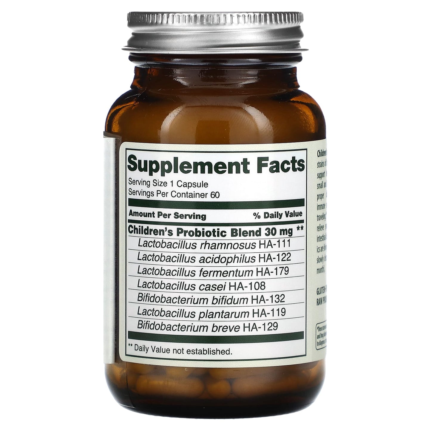 Flora Kids Probiotics Supplement, 60 Capsules for Digestive Health - Image 2