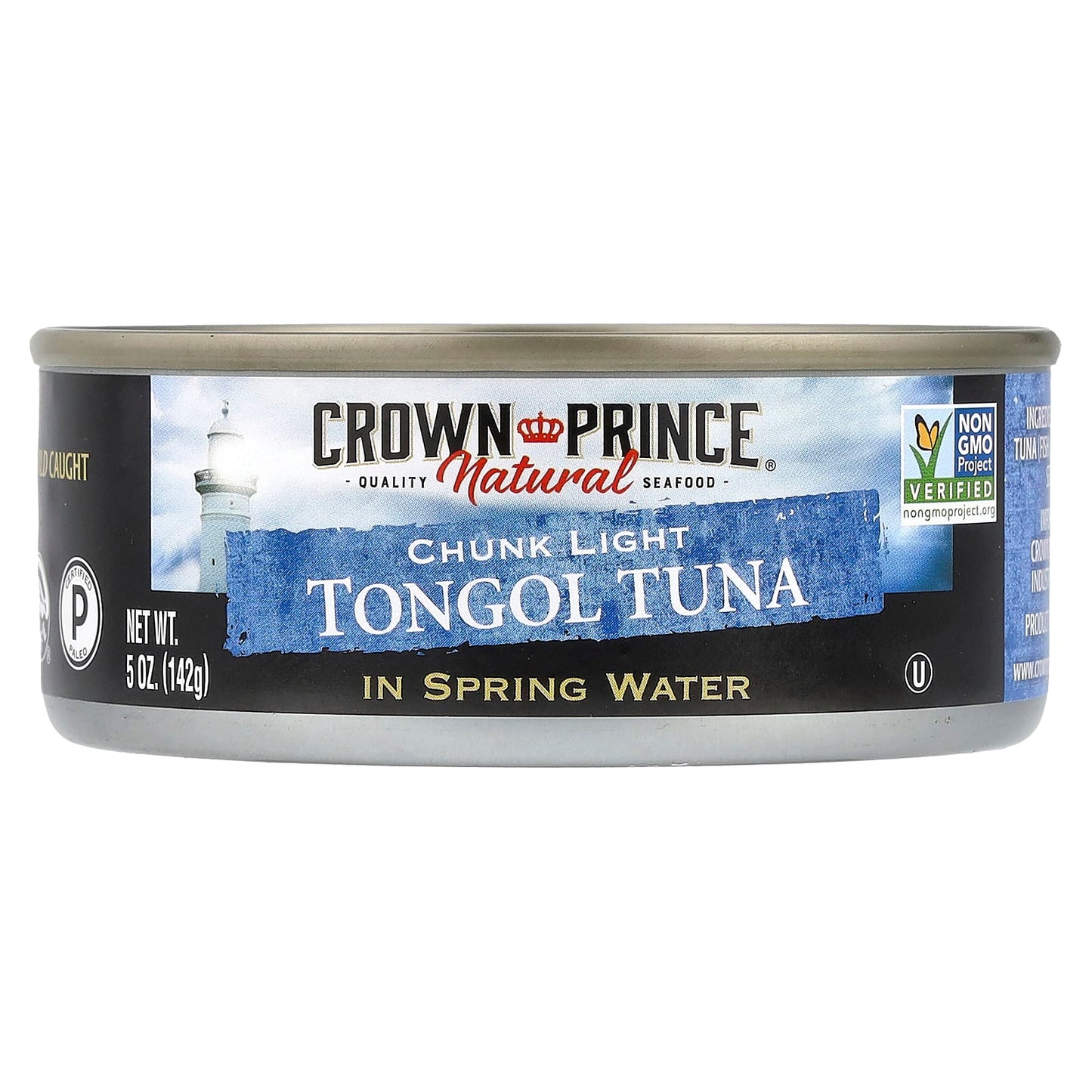 Wild Caught Tongol Tuna in Spring Water by Crown Prince Natural - 5 oz - Image 1