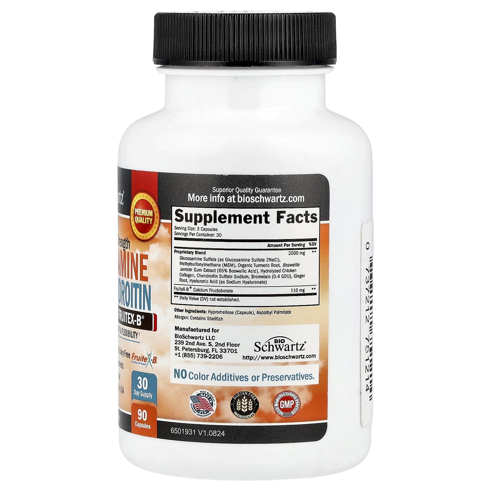 BioSchwartz Glucosamine Supplement for Joint Mobility & Flexibility - Image 2