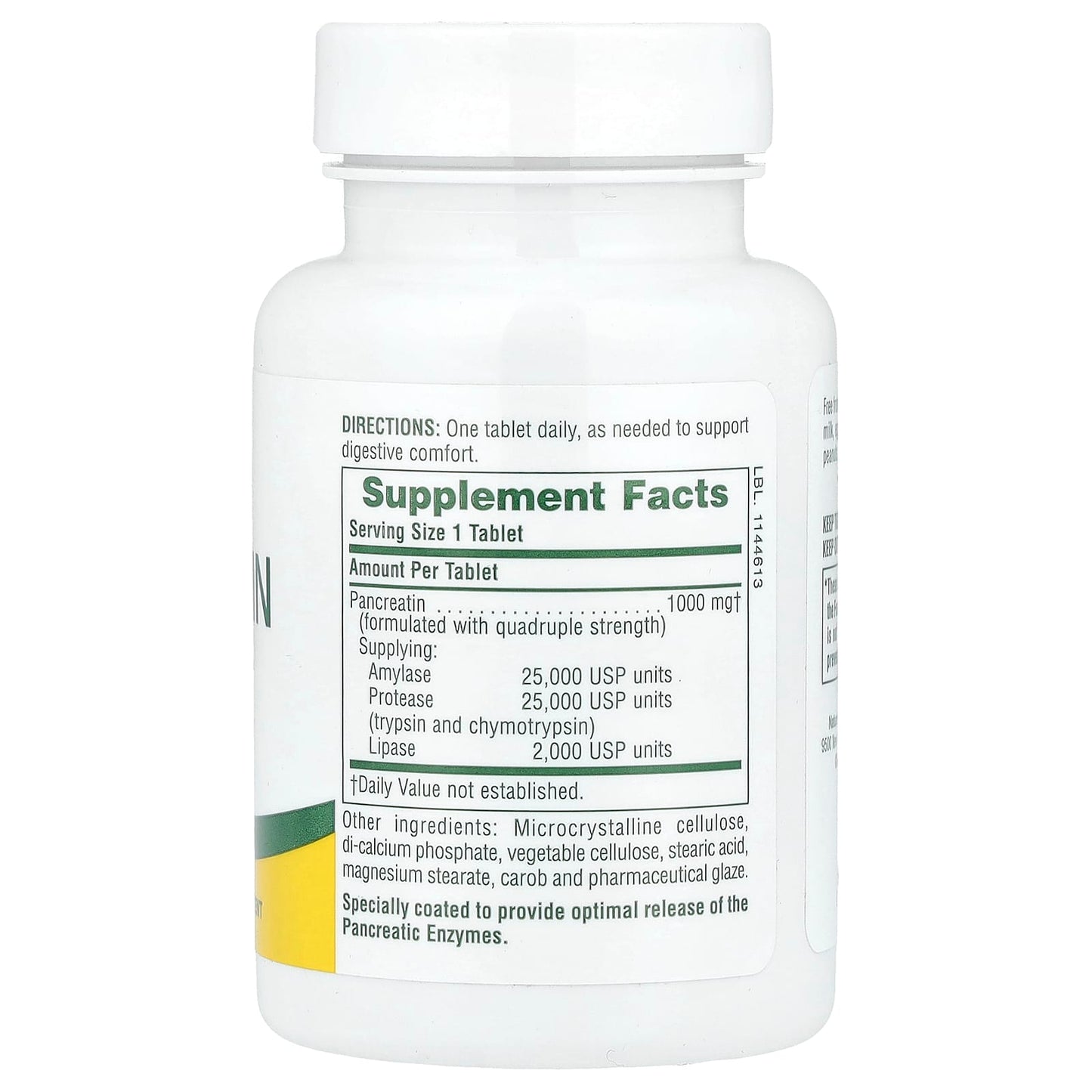 NaturesPlus, Pancreatin, 1,000 mg, 60 Tablets - Image 2
