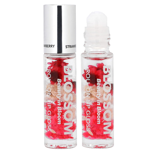 Sweet Strawberry Bloom Roll-On Lip Gloss, 0.20 fl oz (5.9 ml) - Image 1