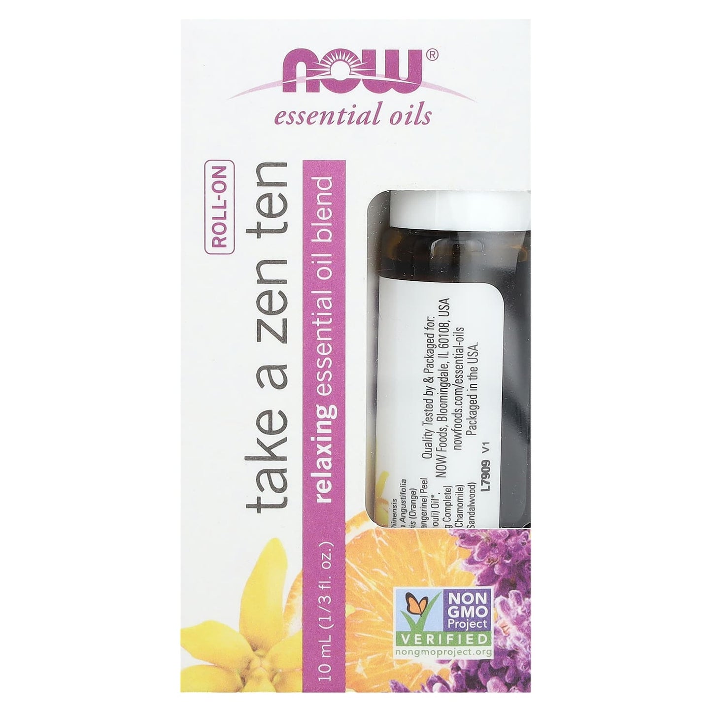 NOW Foods, Essential Oils, Roll On, Take a Zen Ten, 1/3 fl oz (10 ml) - Image 2