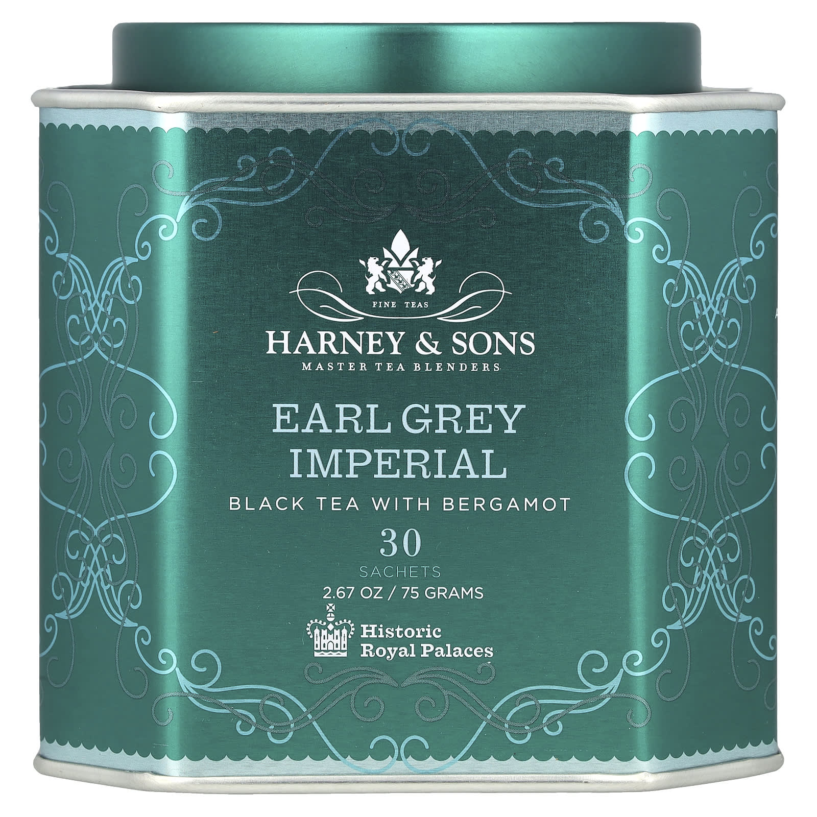 Imperial Earl Grey Black Tea, 30 Sachets, Harney & Sons - Image 1