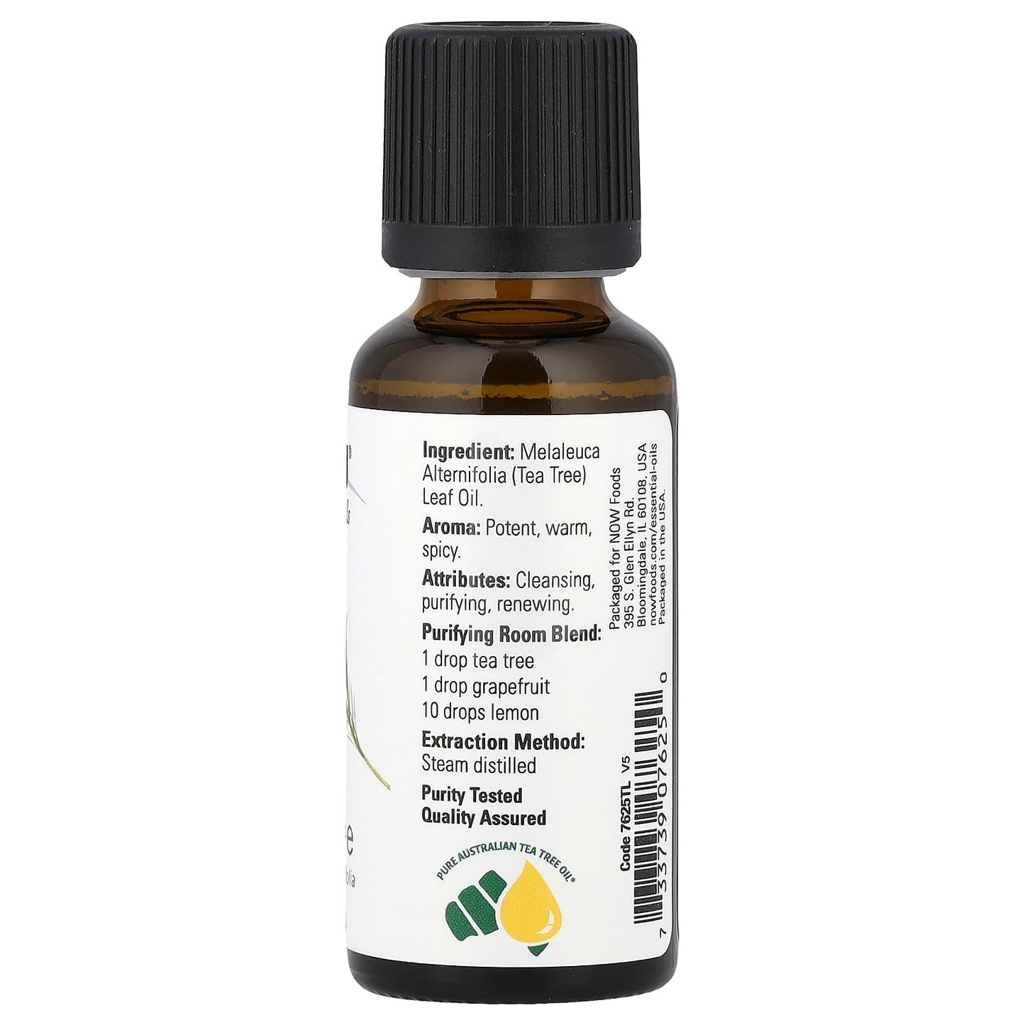 NOW Foods, Essential Oils, Tea Tree, 1 fl oz (30 ml) - Image 2