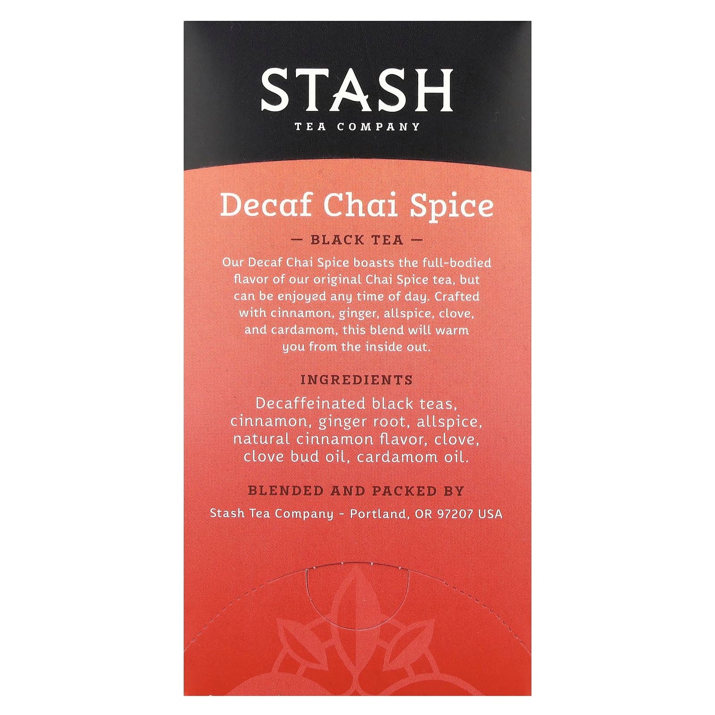Stash Tea, Black Tea, Decaf Chai Spice, 18 Tea Bags, 1.1 oz (33 g) - Image 2