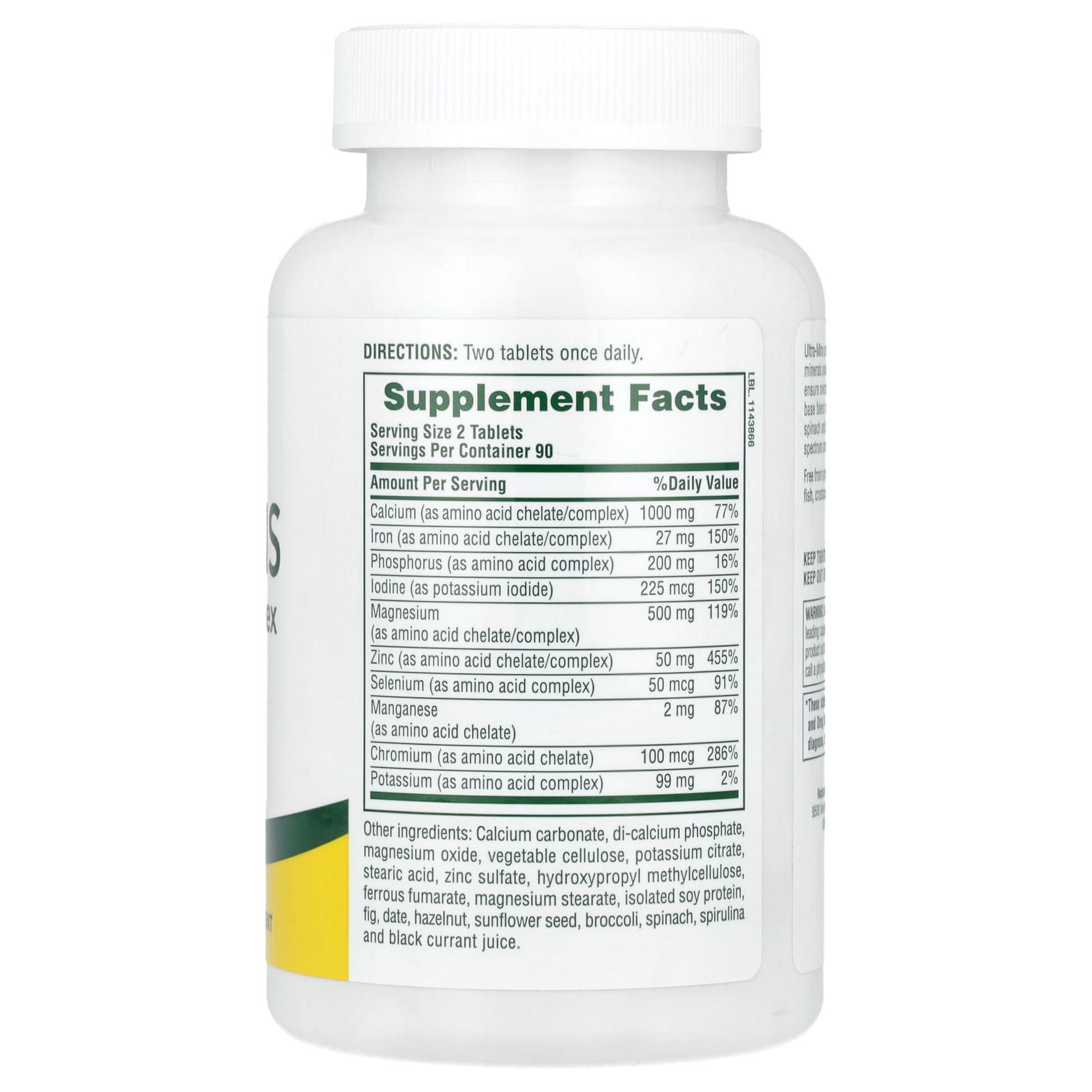 NaturesPlus, Ultra-Mins, Multiple Mineral Complex , 180 Tablets - Image 2